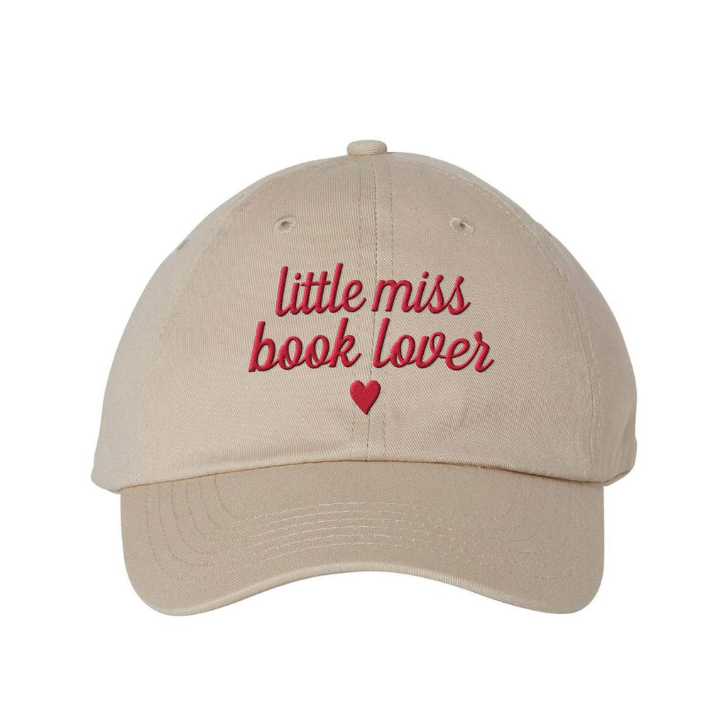 Little Miss Book Lover Embroidered Dad Hat