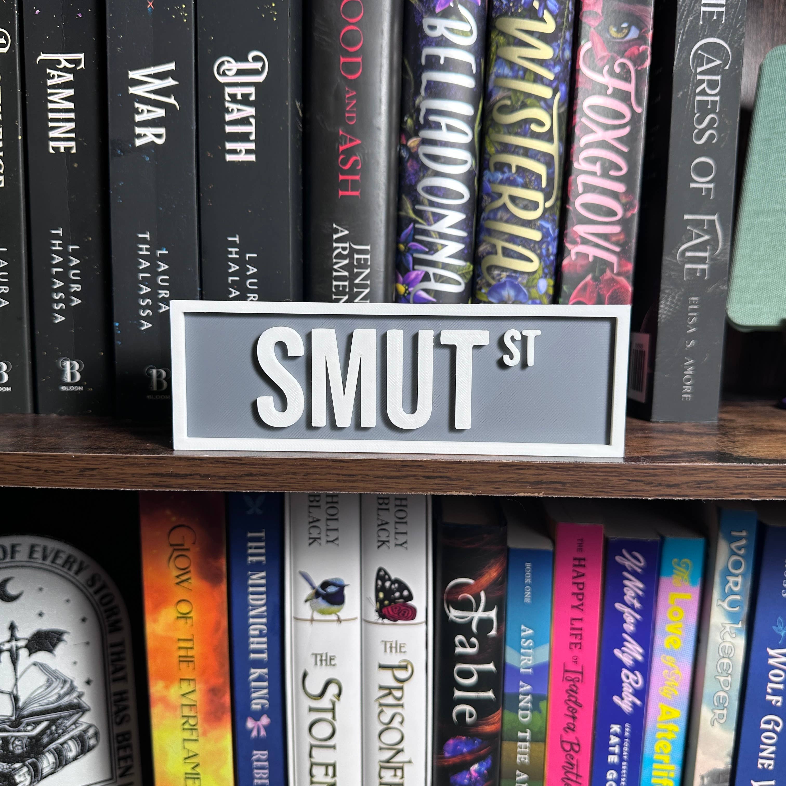 Smut Street Sign | Bookshelf Decor