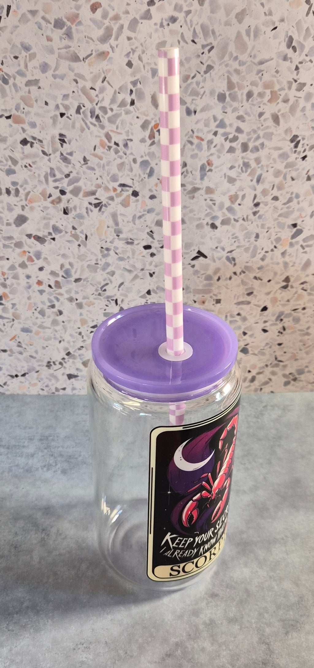 Checkerd Tumbler Straws