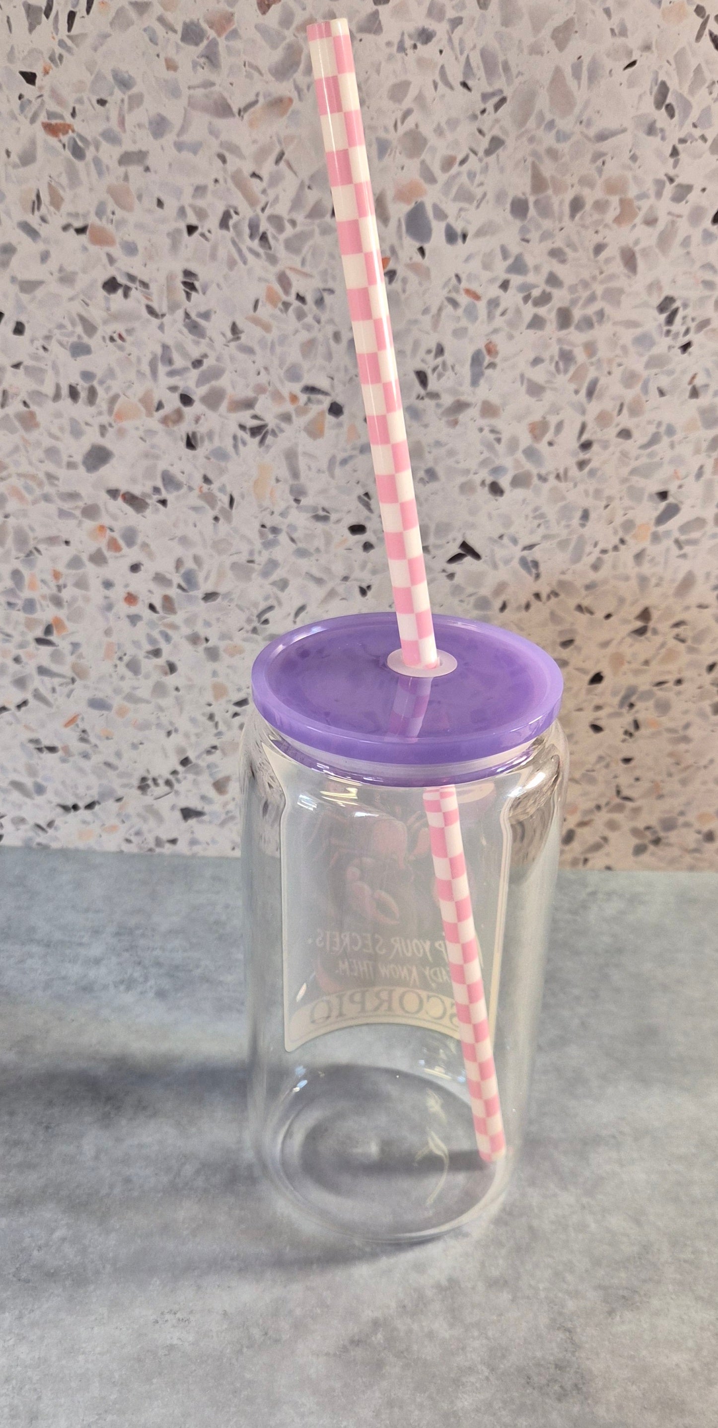 Checkerd Tumbler Straws