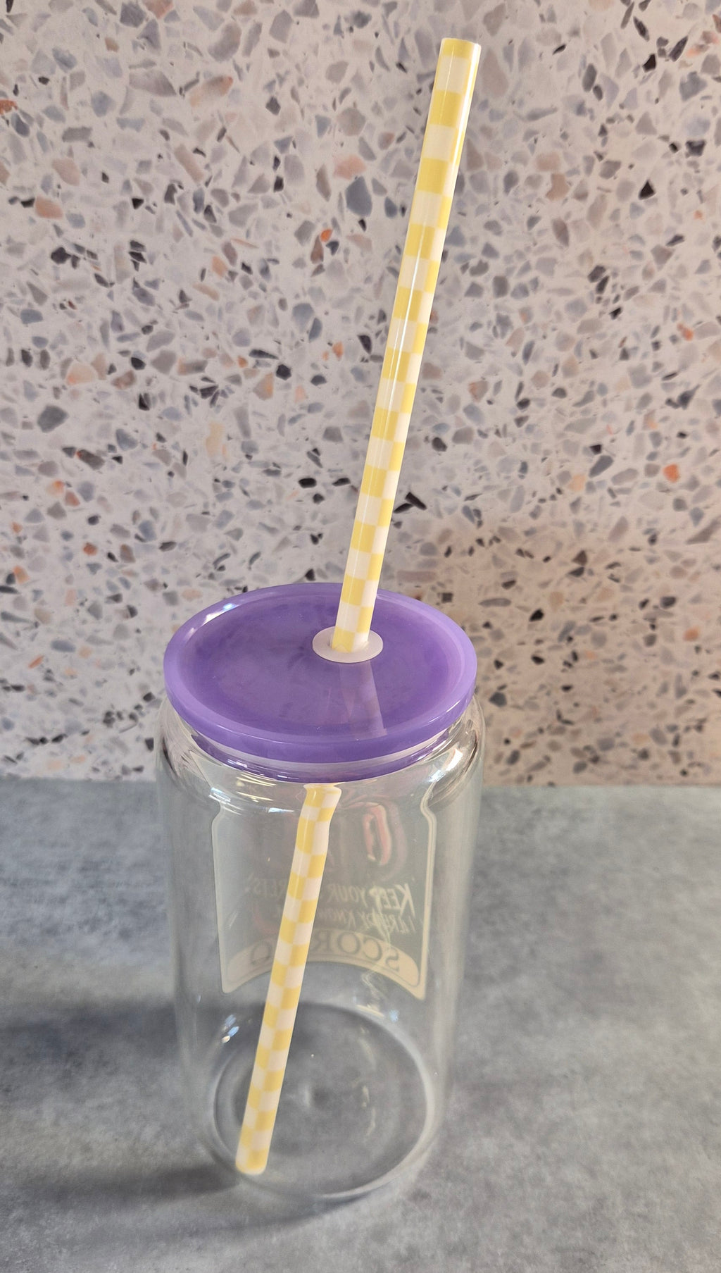 Checkerd Tumbler Straws