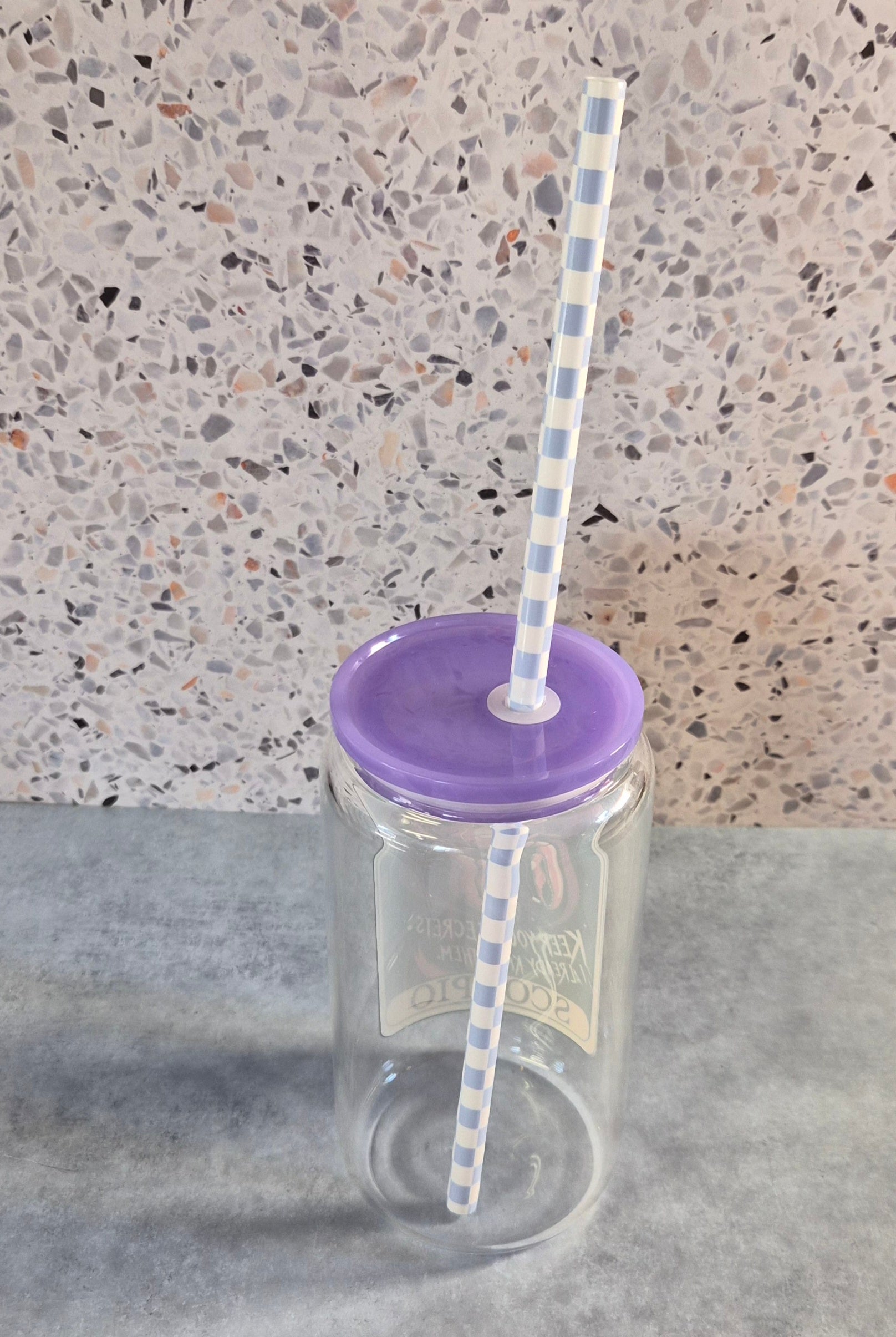 Checkerd Tumbler Straws