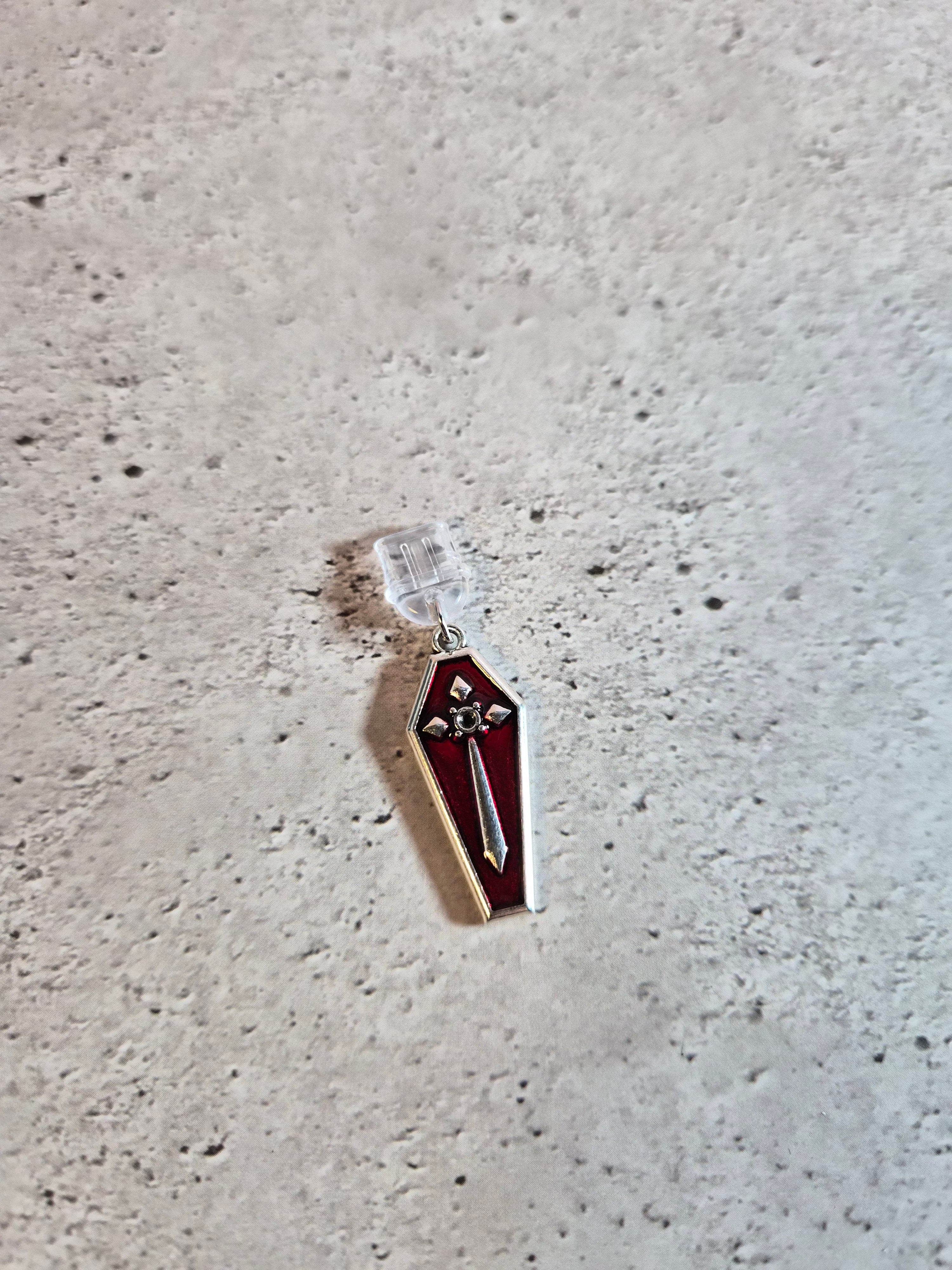 Red Themed Kindle dust charms