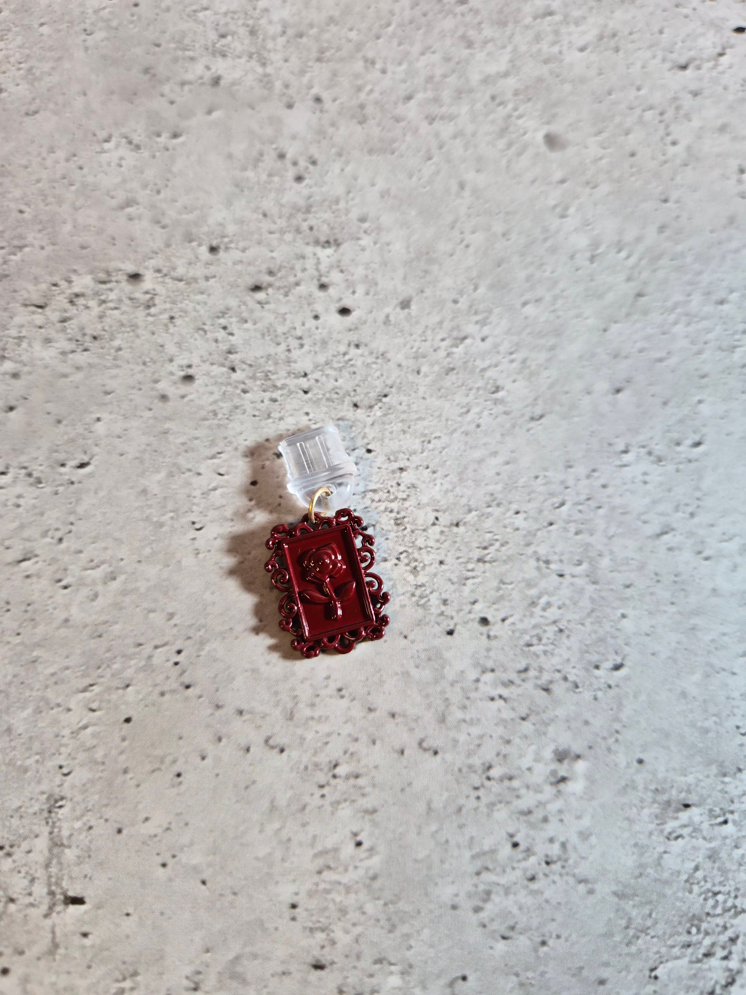 Red Themed Kindle dust charms