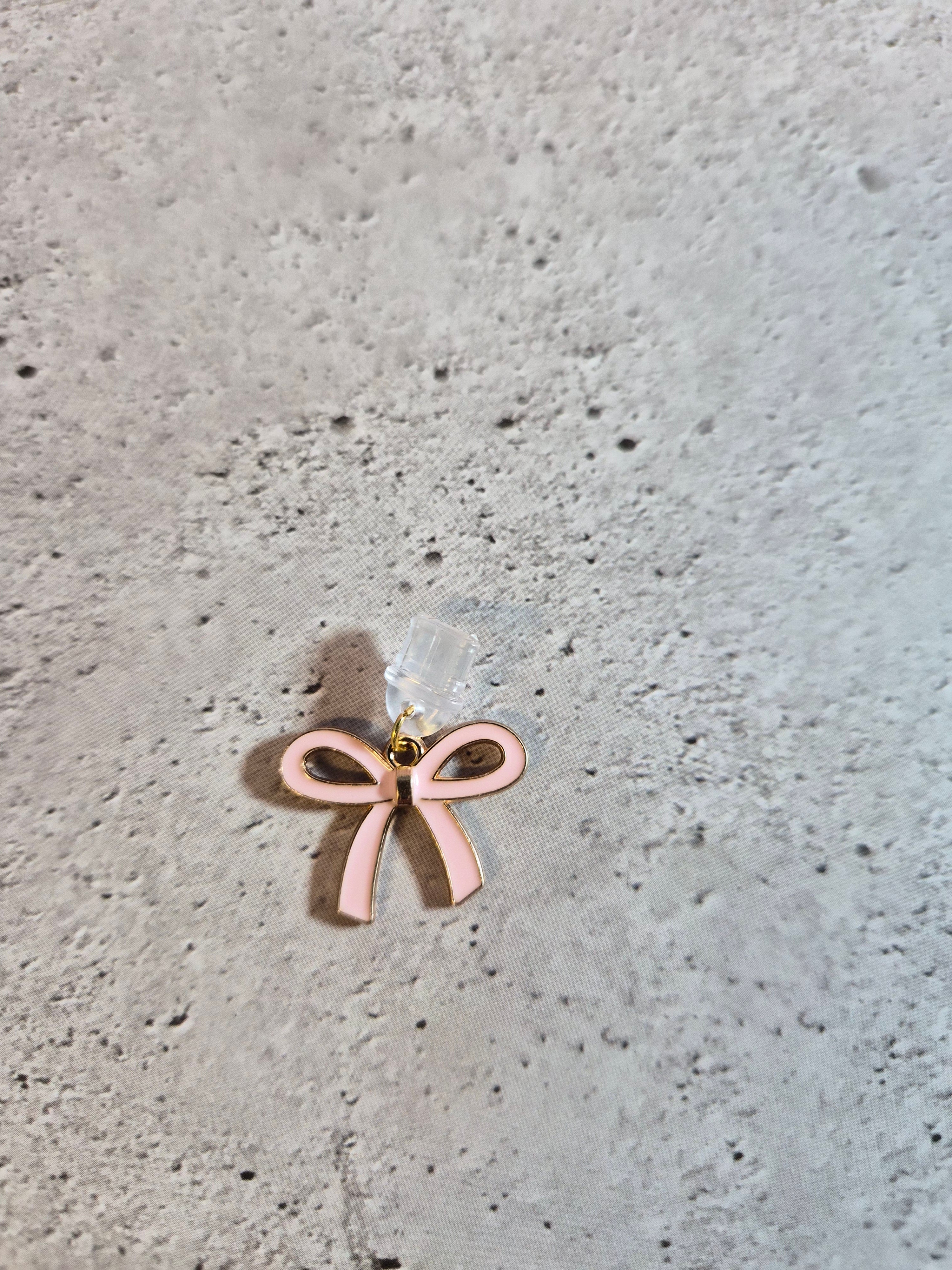 Pink & White themed Kindle dust Charms
