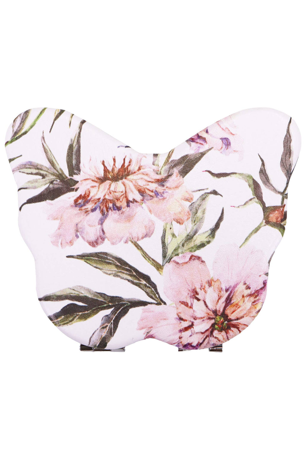 Garden Flower Butterfly Compact Mirror
