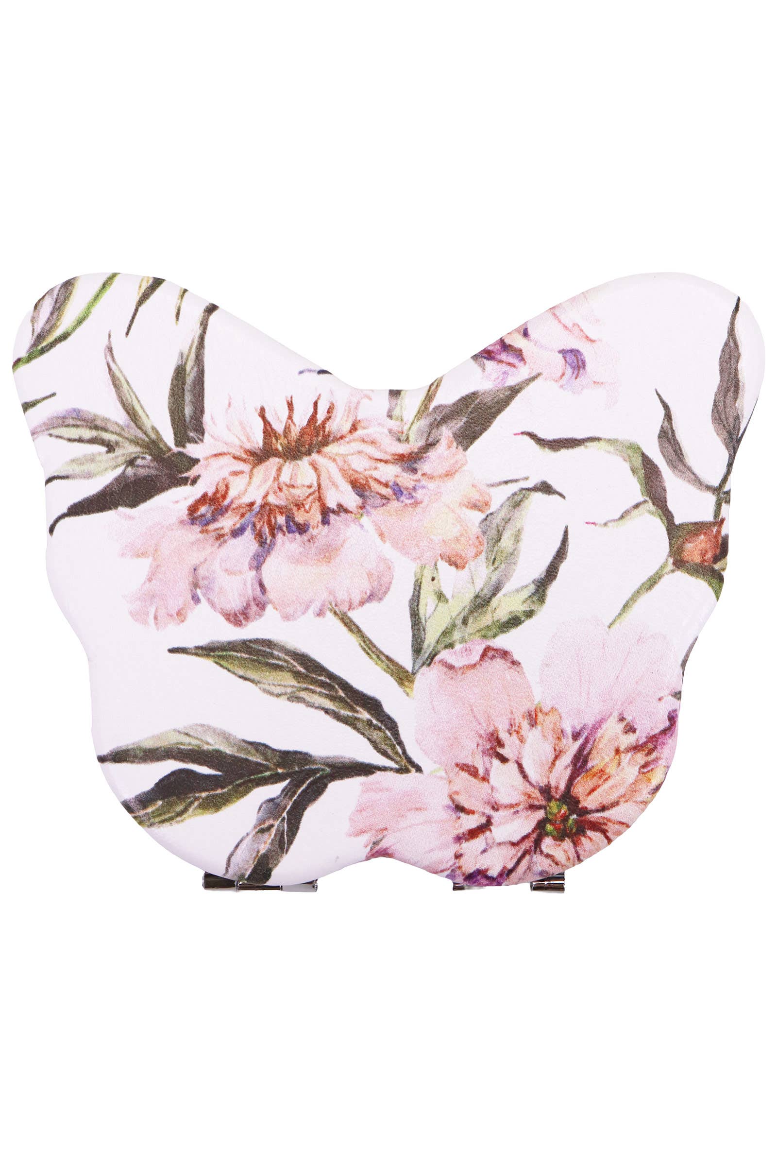 Garden Flower Butterfly Compact Mirror
