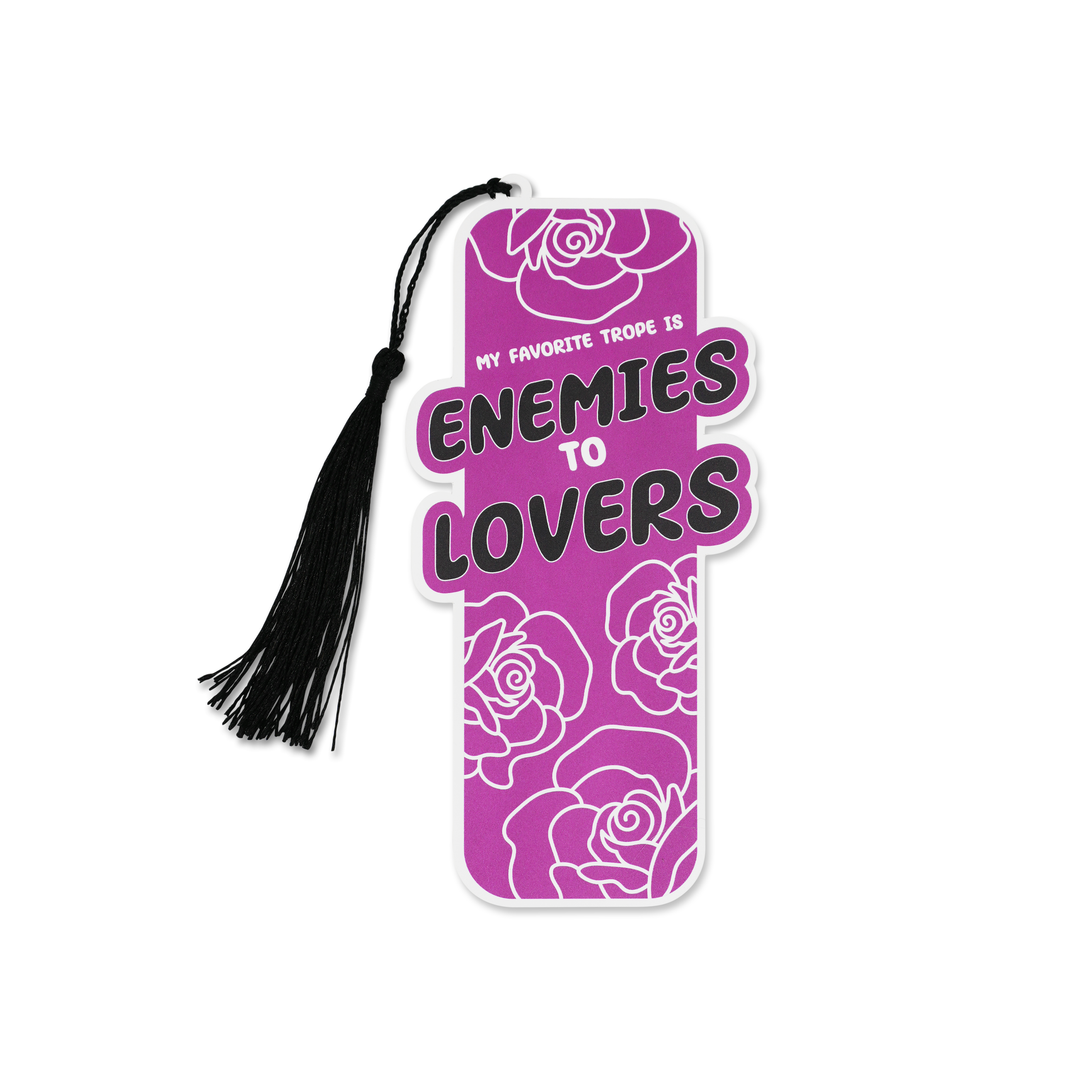 “My Favorite Trope is Enemies to Lovers” Romance Bookmark
