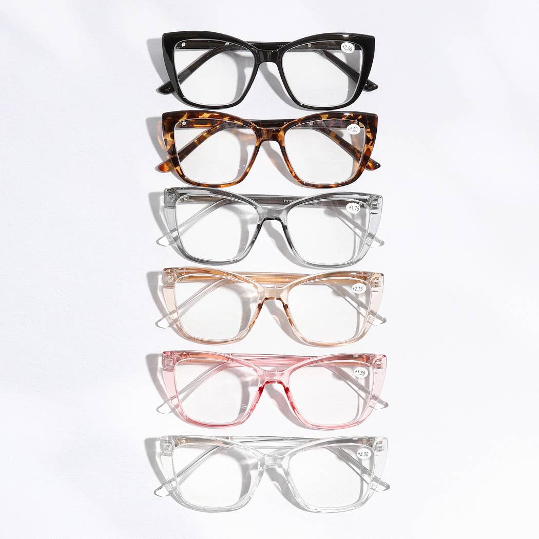 Colored Frame Fashion Reading Glasses