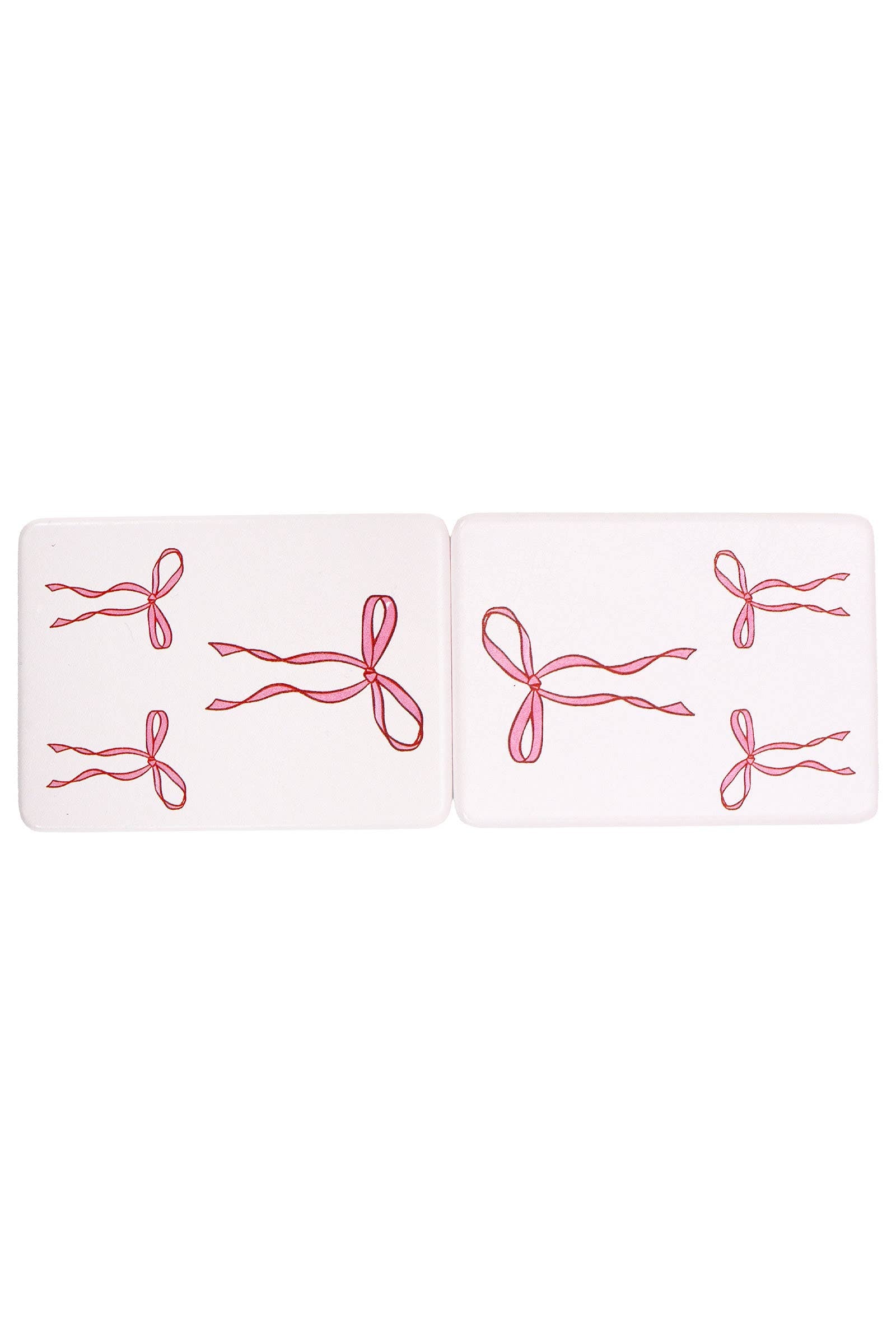 Coquette Pink Ribbon Compact Mirror