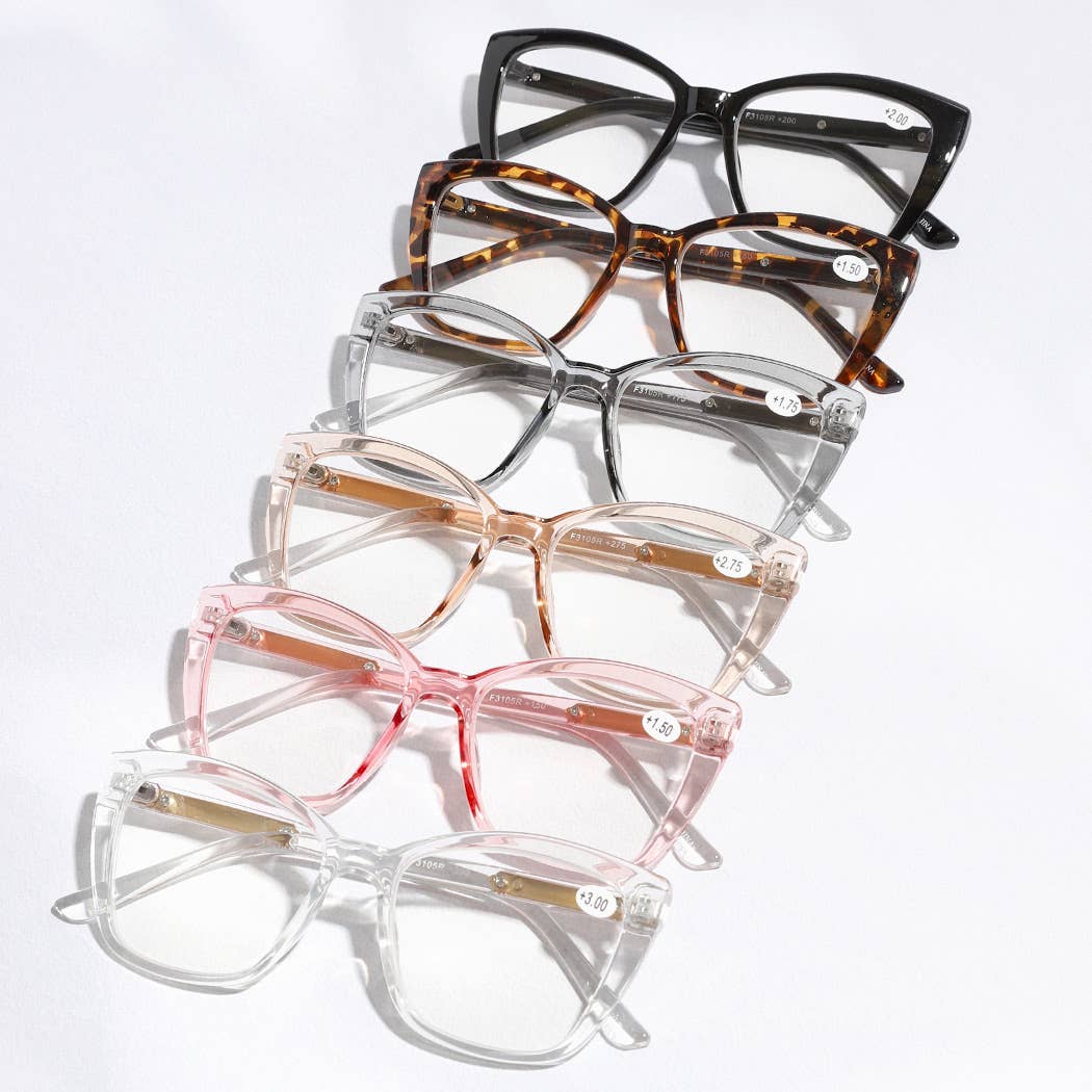 Colored Frame Fashion Reading Glasses