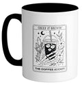 The Coffee Addict Tarot Card Ceramic Mug