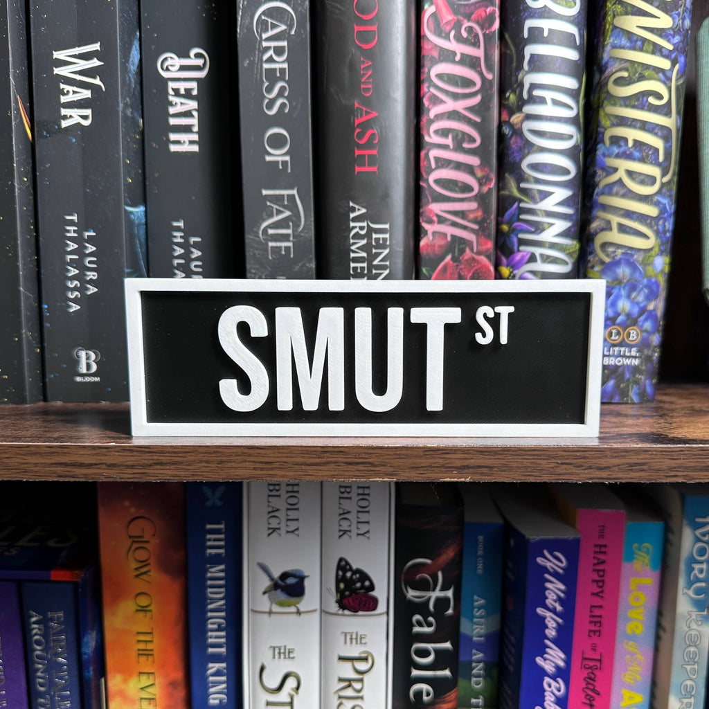 Smut Street Sign | Bookshelf Decor