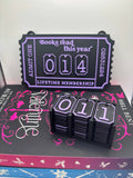 Hanging Book Counter with Numbers and Number Holder