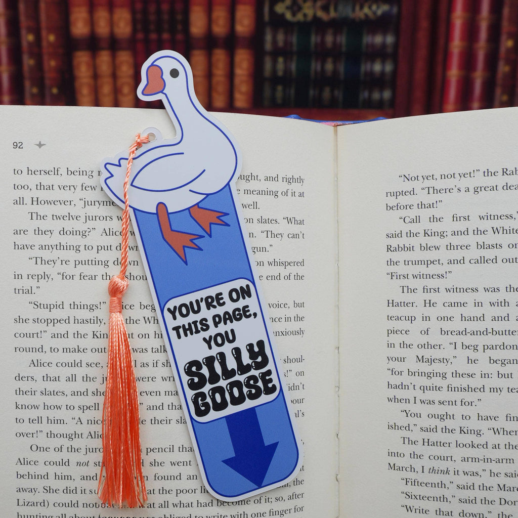 Silly Goose Bookmark – Fun Reading Companion