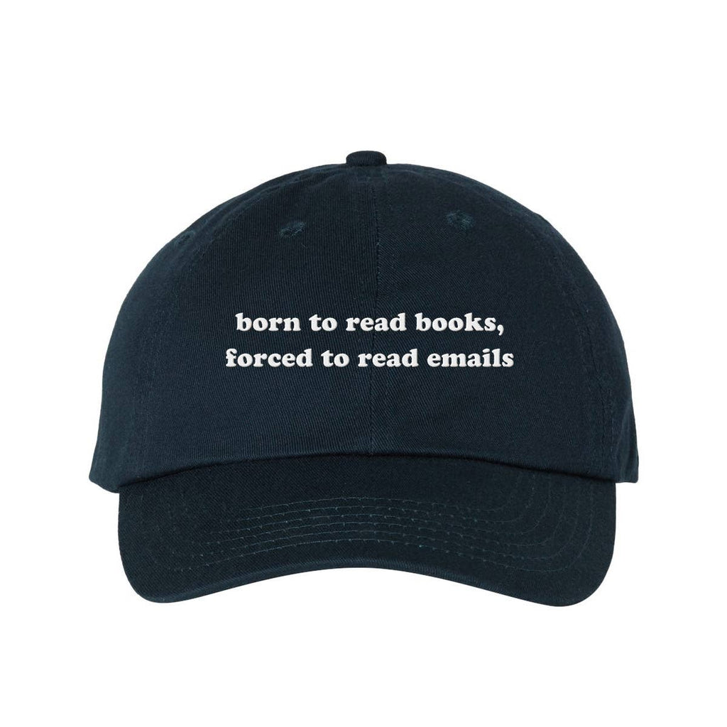 Born To Read Books Embroidered Dad Hat