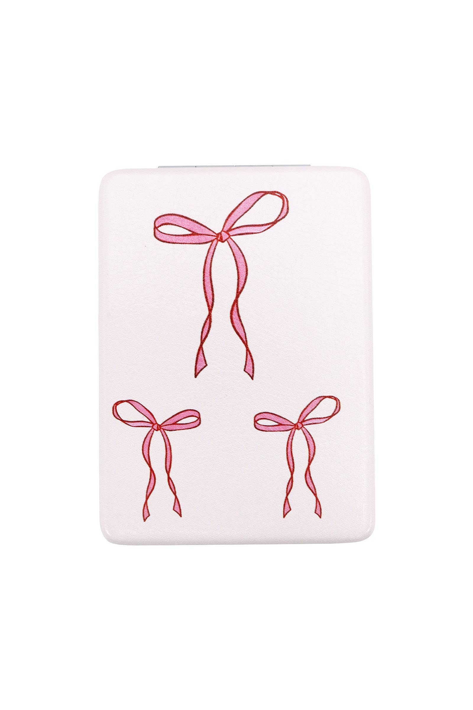 Coquette Pink Ribbon Compact Mirror