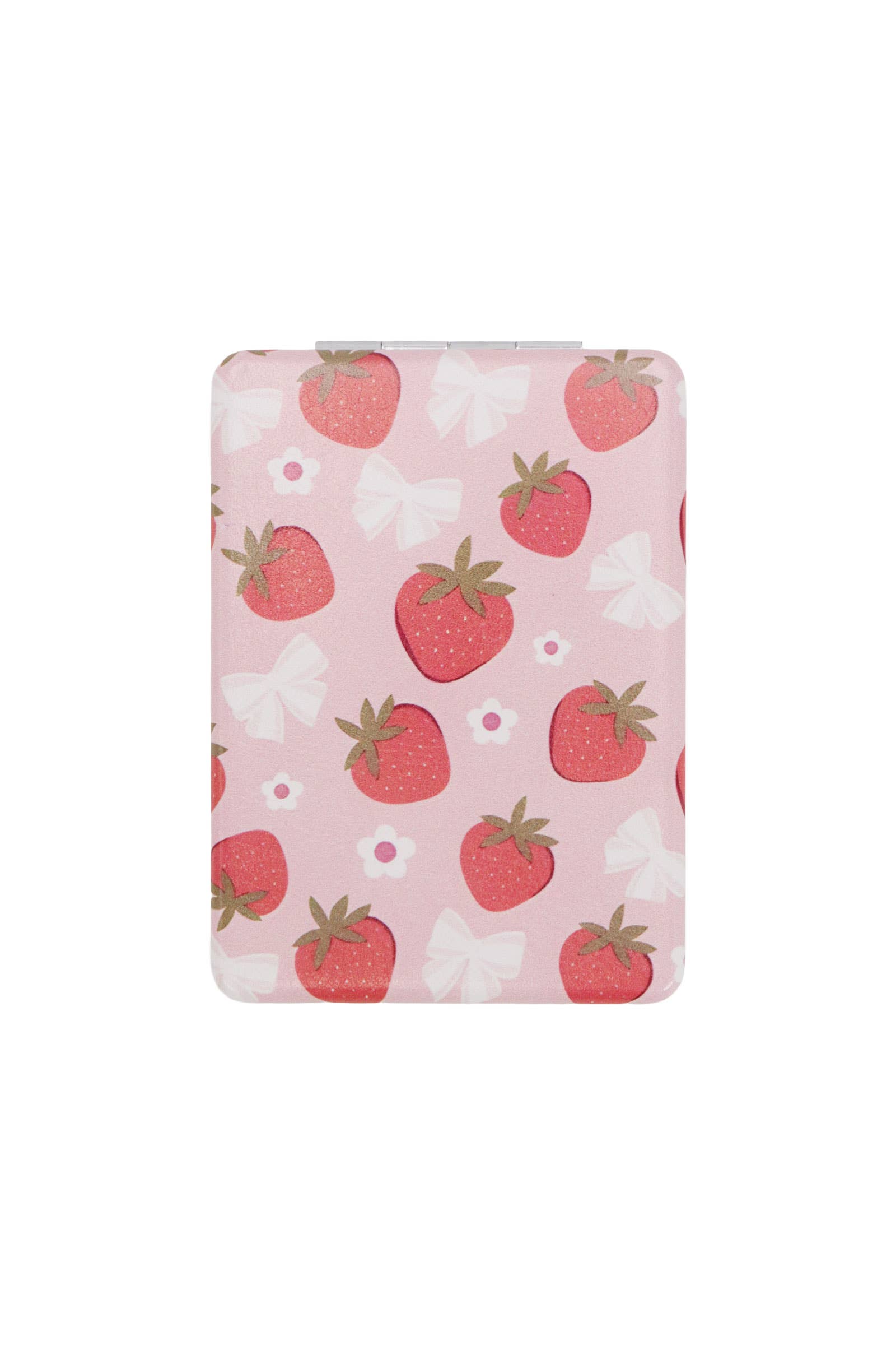 Strawberry All Over Matte Compact Mirror