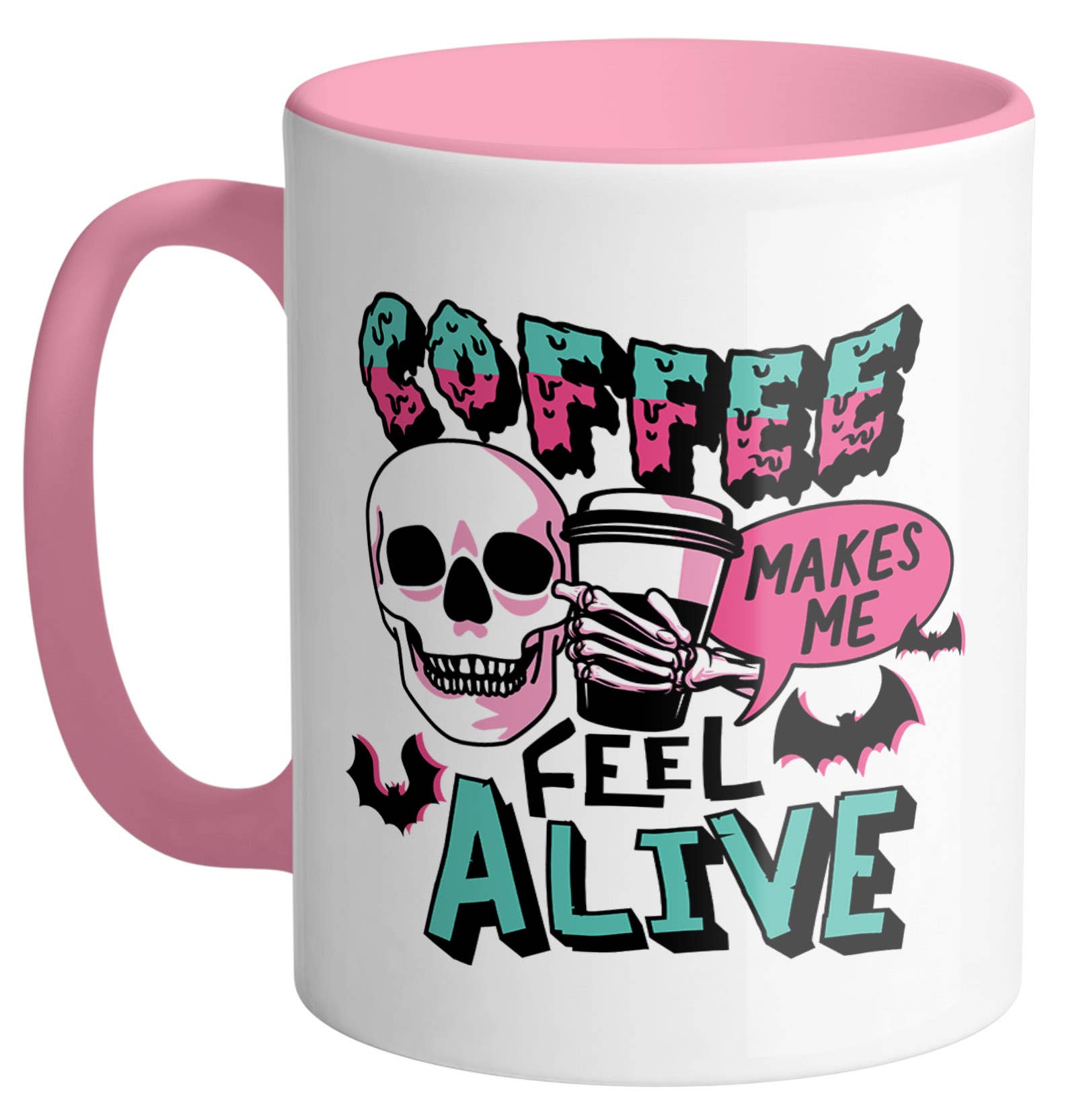 Coffee Makes Me Feel Alive Ceramic Mug