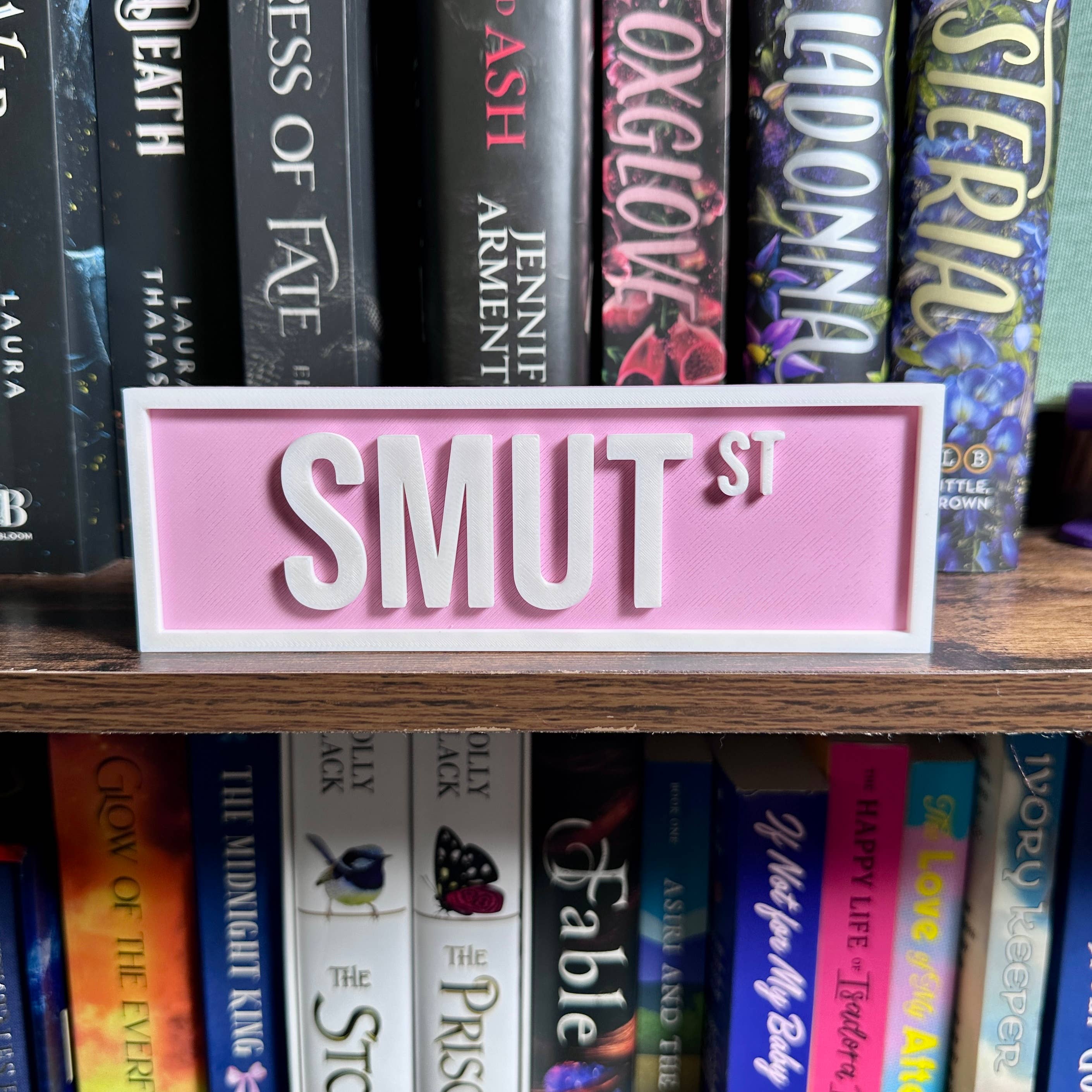 Smut Street Sign | Bookshelf Decor