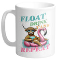 Float Drink Tan Repeat Ceramic Mug