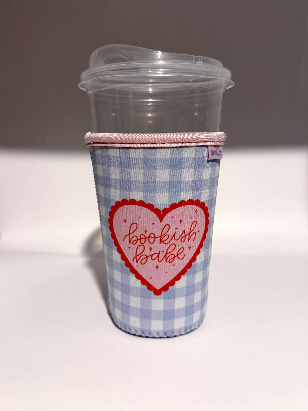 Orange Bookish Babe Iced Coffee Drink Sleeve - Medium