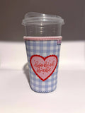 Orange Bookish Babe Iced Coffee Drink Sleeve - Medium