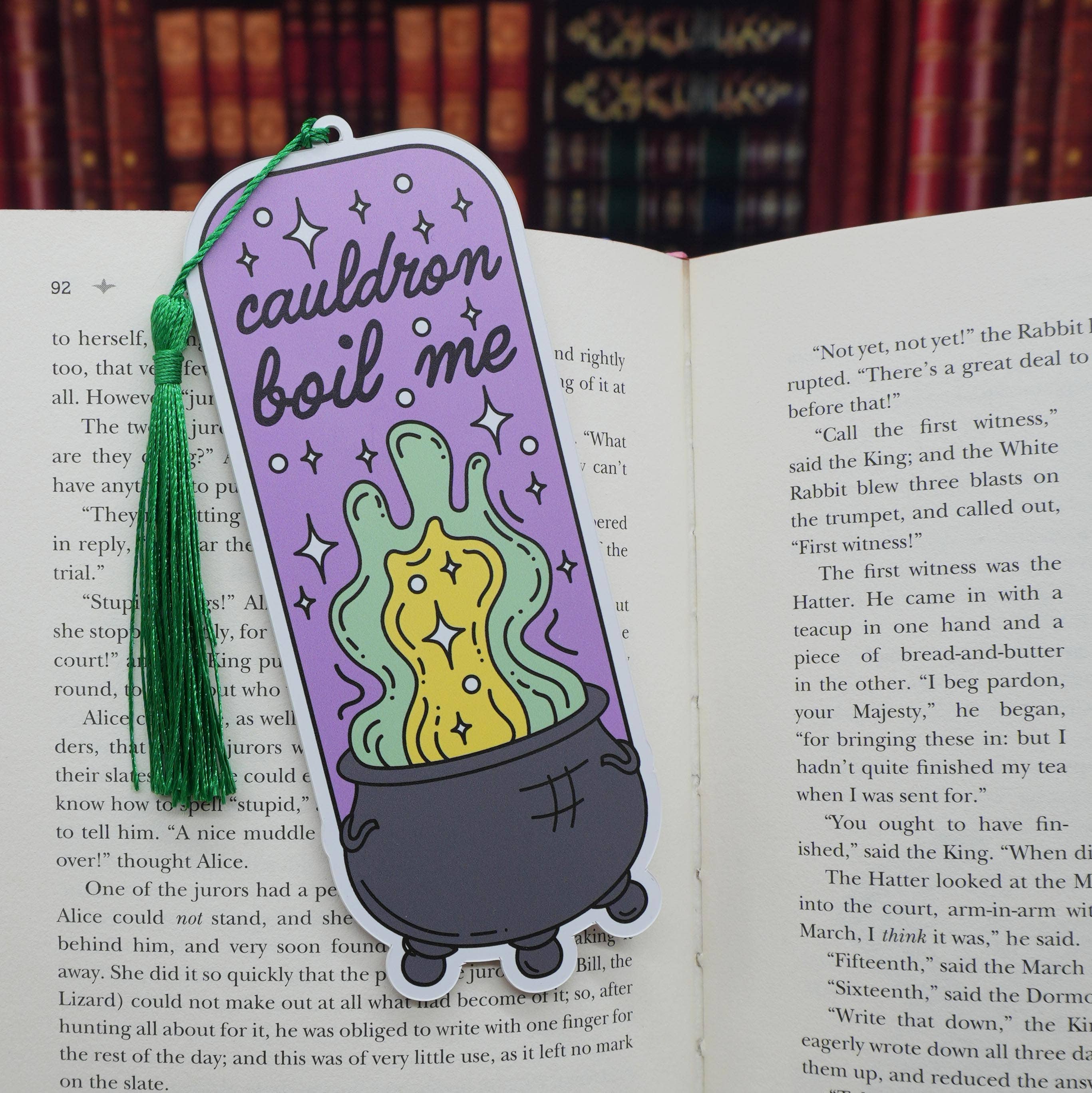 "Cauldron Boil Me" Charm Bookmark