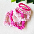Pink Multi Design Hair Tie Set