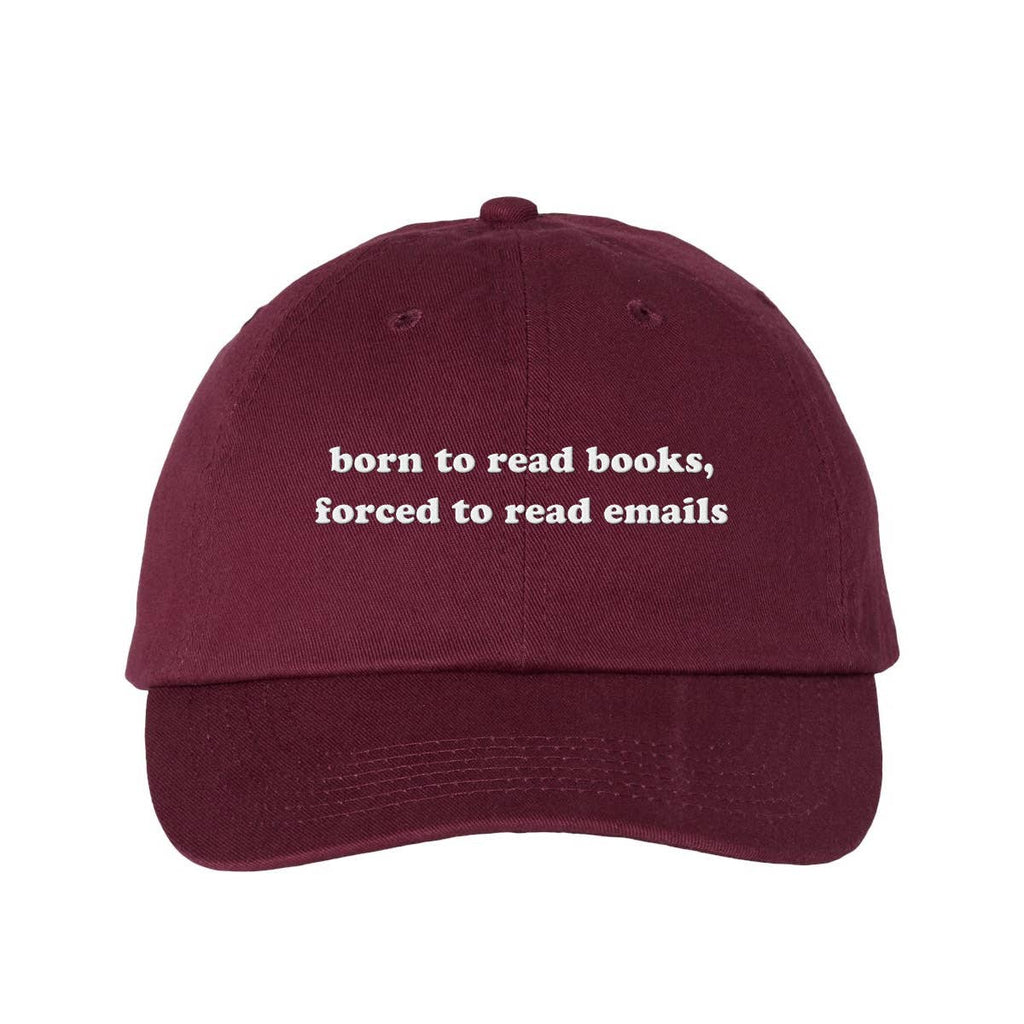 Born To Read Books Embroidered Dad Hat