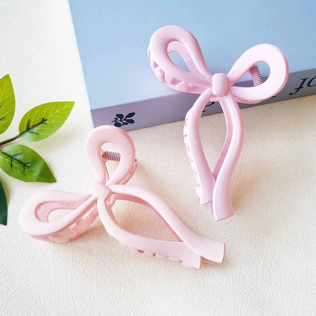 4 Soft Shades of Bow Hair Claw Clip