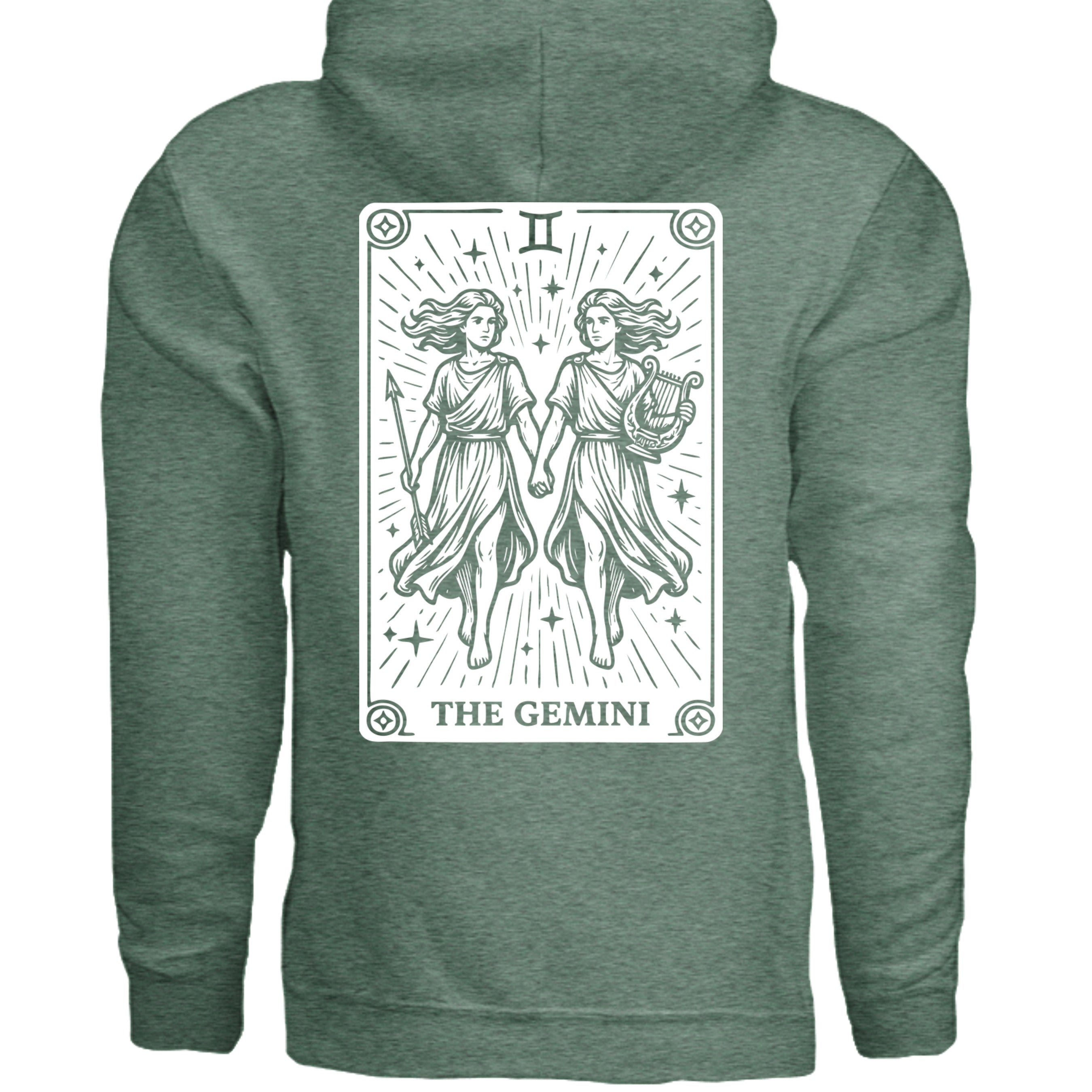 Heather Sport Dark Green - G185 - BACK