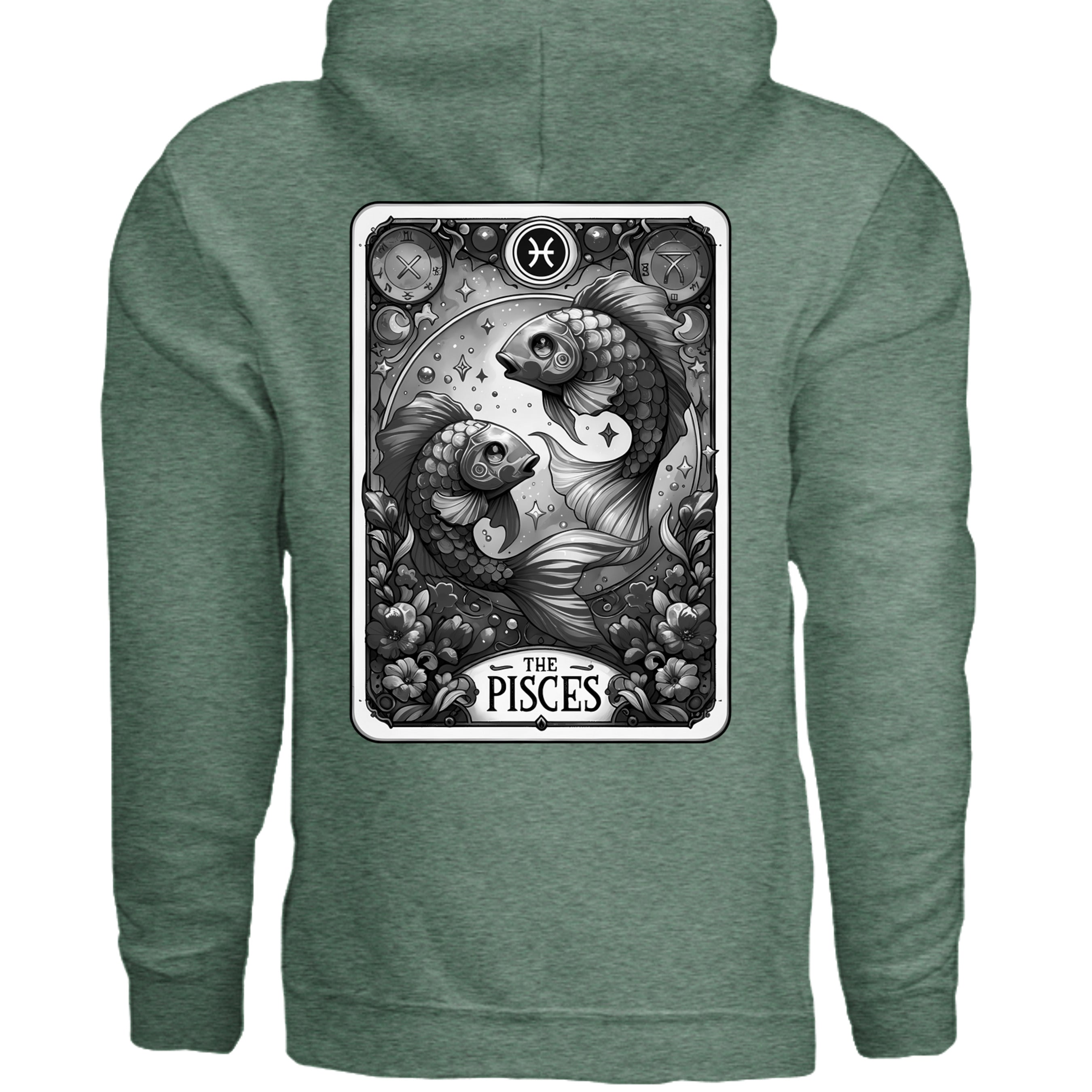 Heather Sport Dark Green - G185 - BACK